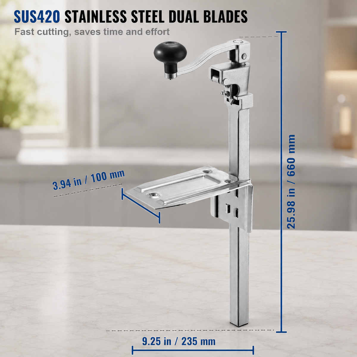 2-Pack Commercial Tabletop Manual Can Opener
