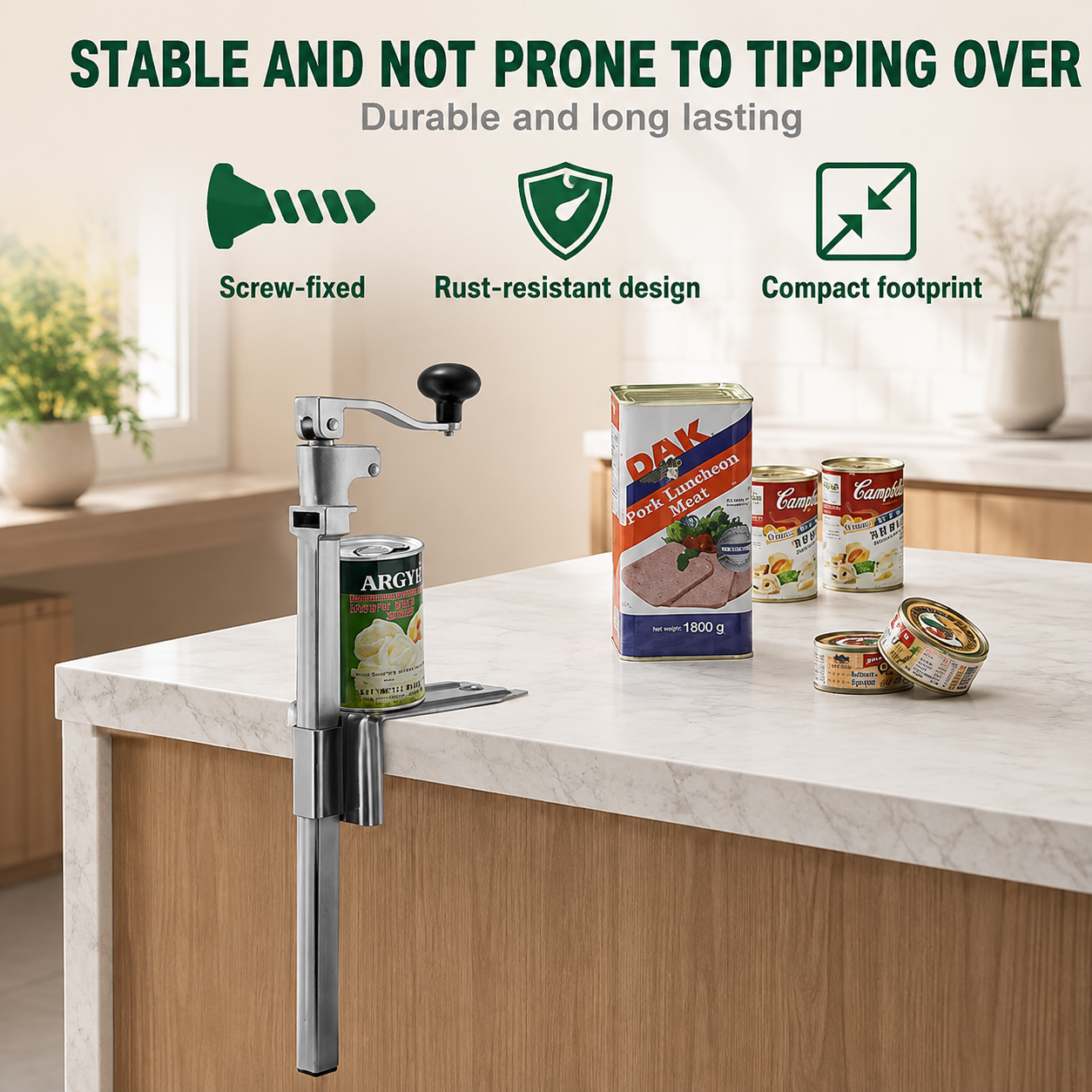 2-Pack Commercial Tabletop Manual Can Opener